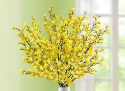 Täuschend Echt Aussehende Forsythienzweige, 5er-Set -Deko Garten Verkauf taeuschend echt aussehende forsythienzweige 5er set 1