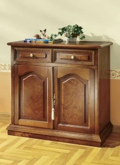 Teilmassive Kommode Mit Echtholzfurnier -Deko Garten Verkauf teilmassive kommode mit echtholzfurnier farbe nussbaum 2