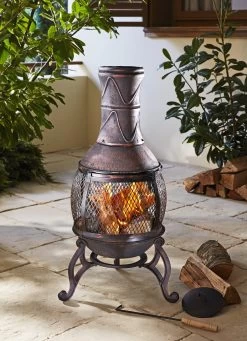 Terrassenofen Mit Grillrost