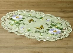 Tisch- Und Raumdekoration Mit Blumen Und Schmetterlingen -Deko Garten Verkauf tisch und raumdekoration mit blumen und schmetterlingen farbe gruen groesse 101 2