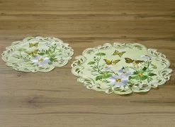 Tisch- Und Raumdekoration Mit Blumen Und Schmetterlingen -Deko Garten Verkauf tisch und raumdekoration mit blumen und schmetterlingen farbe gruen groesse 101 3