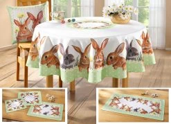 Tisch- Und Raumdekoration Mit Hasen-Motiven 5 Tisch- Und Raumdekoration Mit Hasen-Motiven -Deko Garten Verkauf tisch und raumdekoration mit hasen motiven farbe weiss bunt groesse 404 1