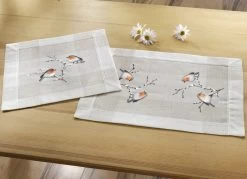 Tisch- Und Raumdekoration Mit Rotkehlchen-Motiv -Deko Garten Verkauf tisch und raumdekoration mit rotkehlchen motiv farbe sekt bunt groesse 404 2