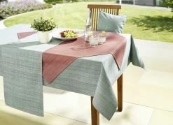 Tischdekoration In Leinenoptik Mit Wasserabweisender PU-Beschichtung -Deko Garten Verkauf tischdekoration in leinenoptik mit wasserabweisender pu beschichtung farbe rosa groesse 103