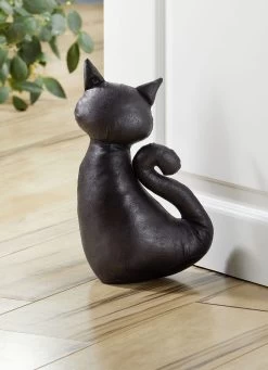 Türstopper In Form Einer Katze -Deko Garten Verkauf tuerstopper in form einer katze farbe schwarz 1