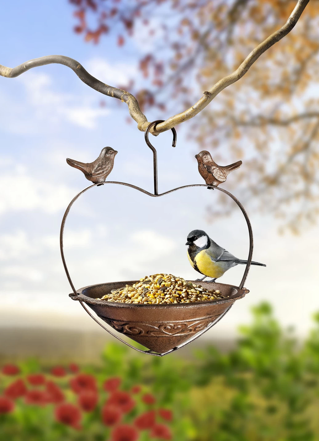 Vogelfutterstation In Herzform 3 Vogelfutterstation In Herzform