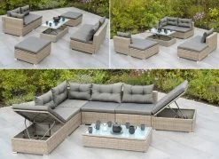 Wandlungsfähige Multifunktionslounge Inkl. Kissen -Deko Garten Verkauf wandlungsfaehige multifunktionslounge inkl kissen farbe steinbeige 1