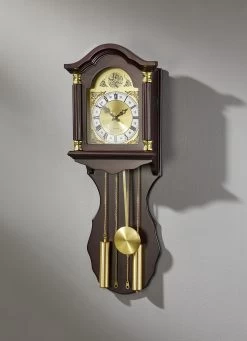 Wanduhr Mit Westminster-Quarzuhrwerk -Deko Garten Verkauf wanduhr mit westminster quarzuhrwerk farbe nussbaum