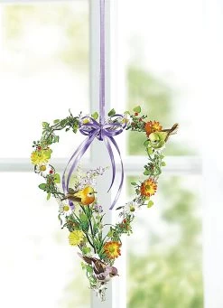 Weidenherz Aus Kunst- Und Textilmaterial