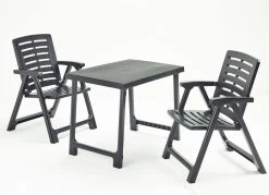 Wetterfestes Balkon-Set, 3-teilig -Deko Garten Verkauf wetterfestes balkon set 3 teilig farbe anthrazit