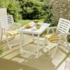 Wetterfestes Balkon-Set, 3-teilig -Deko Garten Verkauf wetterfestes balkon set 3 teilig farbe weiss