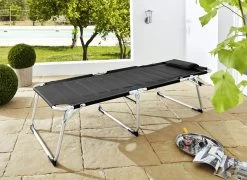 XXL-Gartenliege Mit 4-fach Verstellbarem Kopfteil