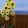 XXL-Solar-Sonnenblumen -Deko Garten Verkauf xxl solar sonnenblumen farbe gelb gruen braun