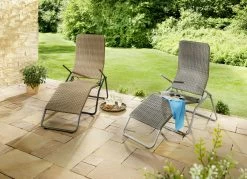 XXL-Wellness-Liege In Attraktiver Rattan-Optik